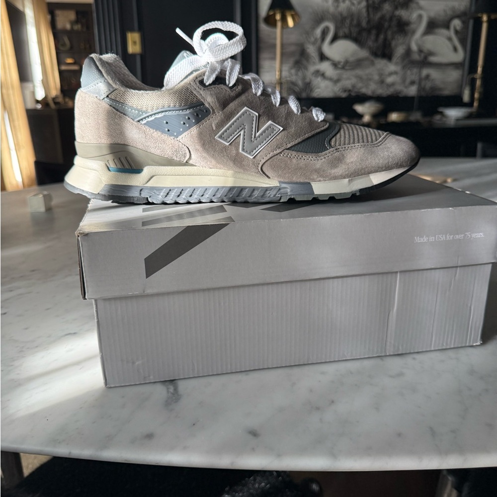 New Balance Men's Gray 998 Sneaker, made in USA